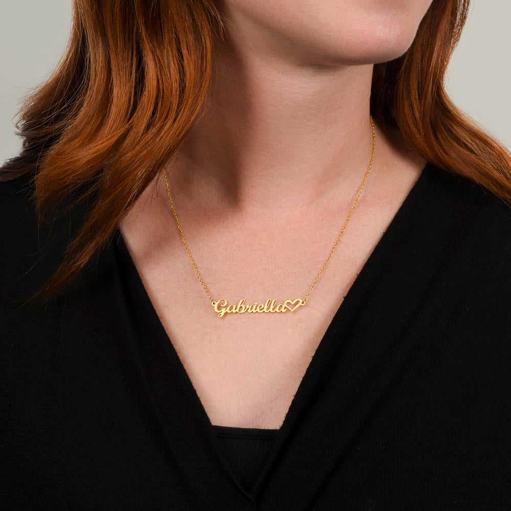 Custom Name Necklace with Heart – Personalized Jewelry for Every Occasion