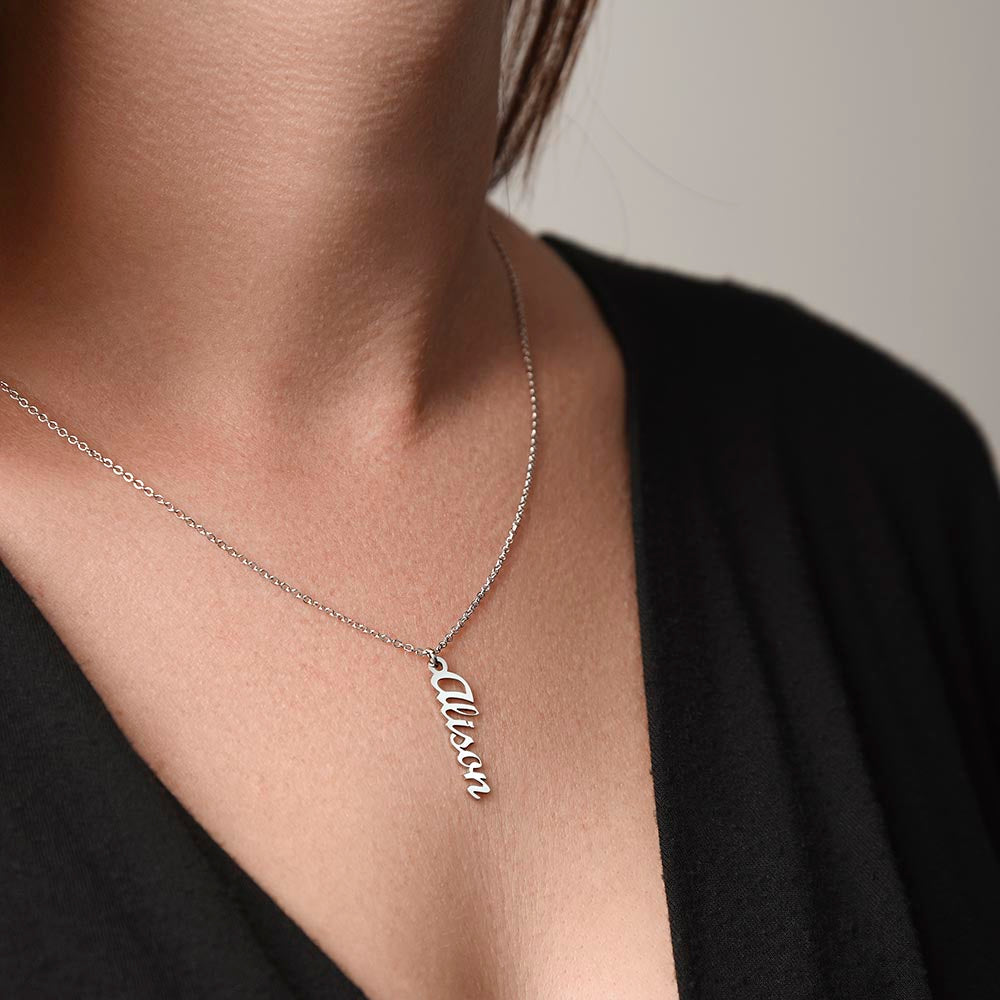 Personalized Multi-Vertical Name Necklace: Stack Your Story in Style