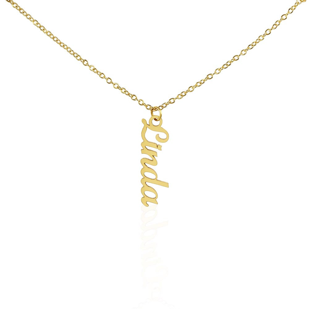 Personalized Multi-Vertical Name Necklace: Stack Your Story in Style