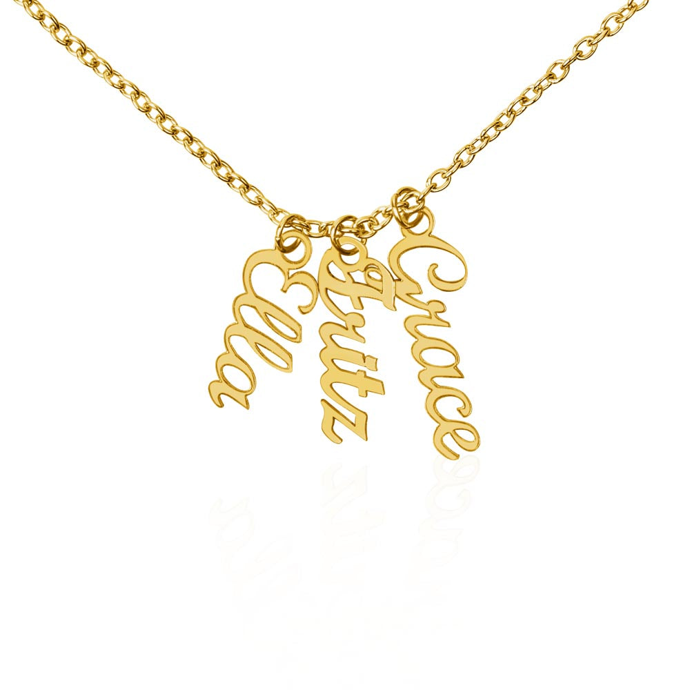 Personalized Multi-Vertical Name Necklace: Stack Your Story in Style