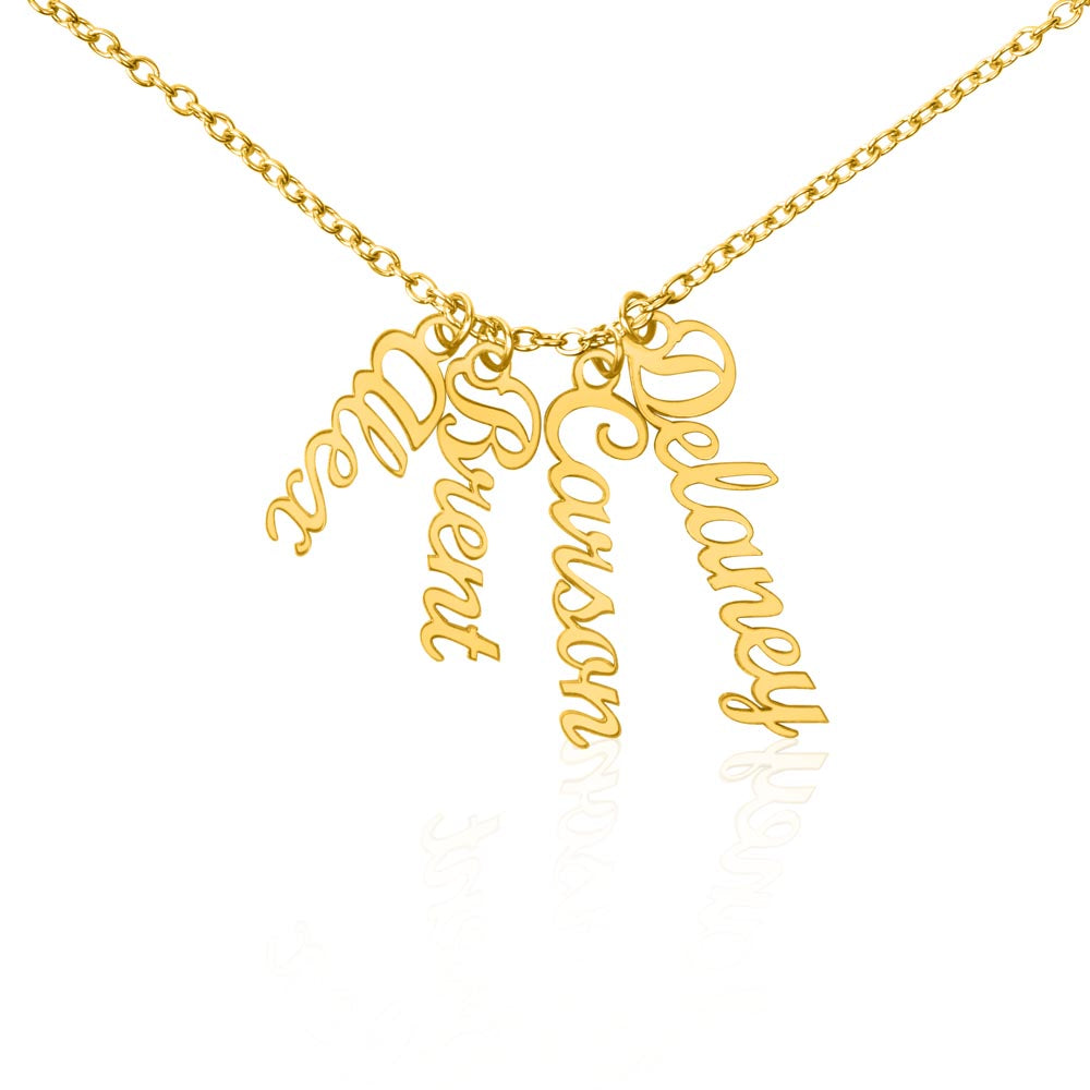 Personalized Multi-Vertical Name Necklace: Stack Your Story in Style